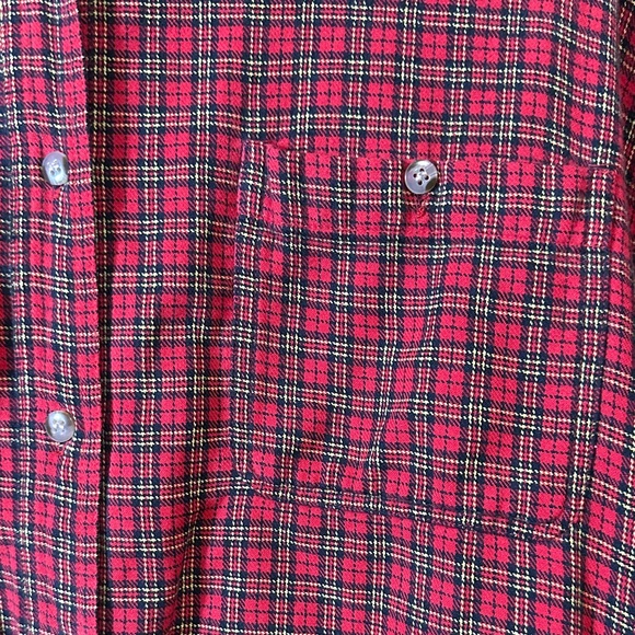 Vintage 100% cotton super soft flannel button down shirt readhead XL - Picture 4 of 8